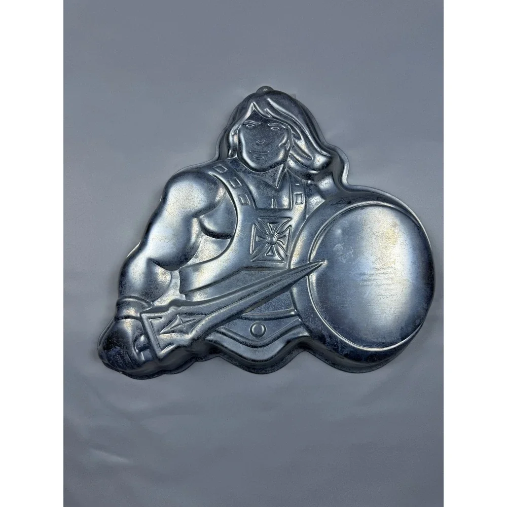 Vintage 1983 Wilton He-Man Masters of the Universe Aluminum Cake‎ Pan 2105-3184